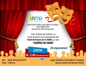 Usma Azuero presenta obra de Teatro